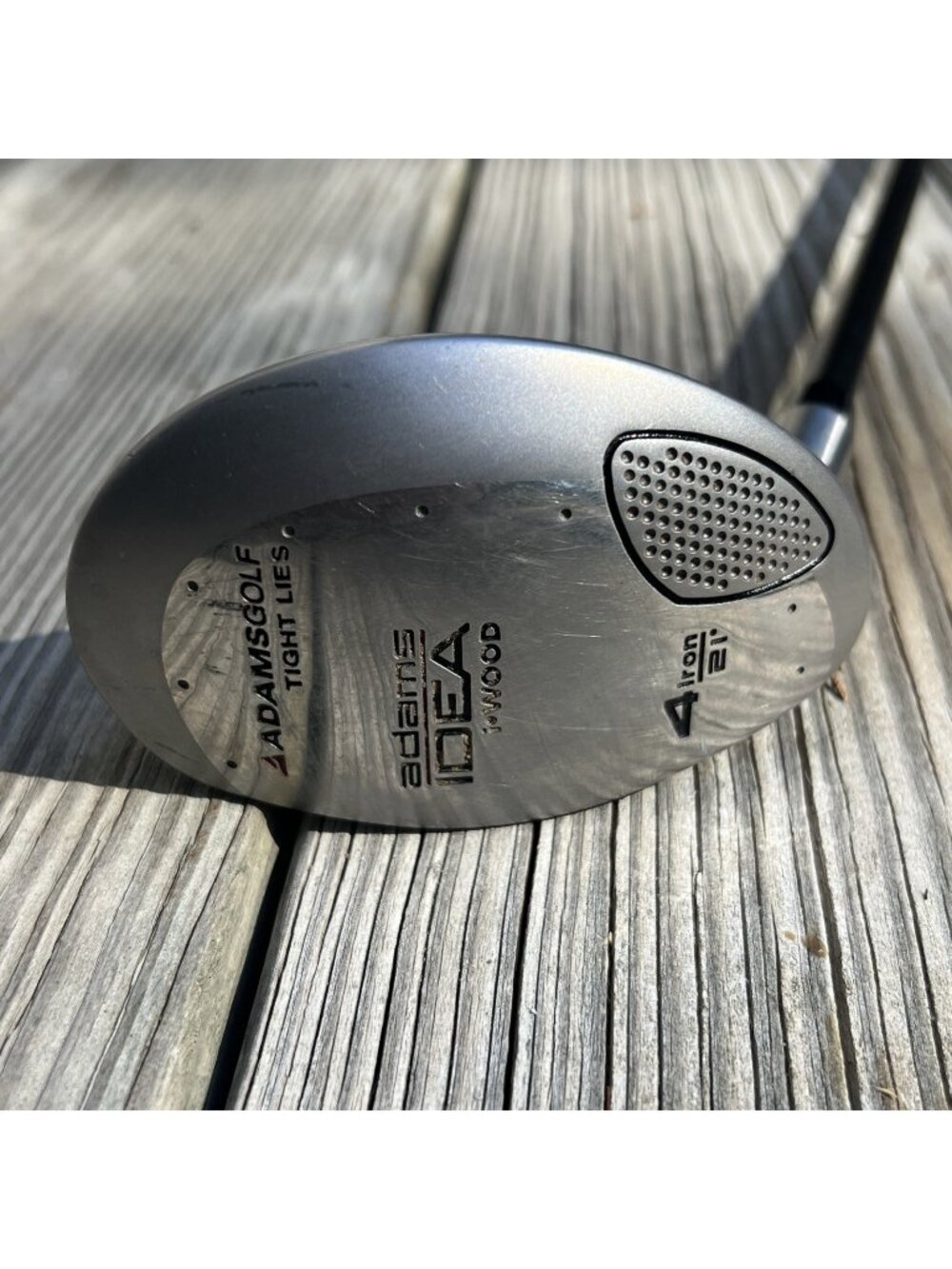 AdamsGolf Idea I-Wood 21 Degree Aldila Supershaft Reg Flex LEFT Hand 4 Iron Hyb.